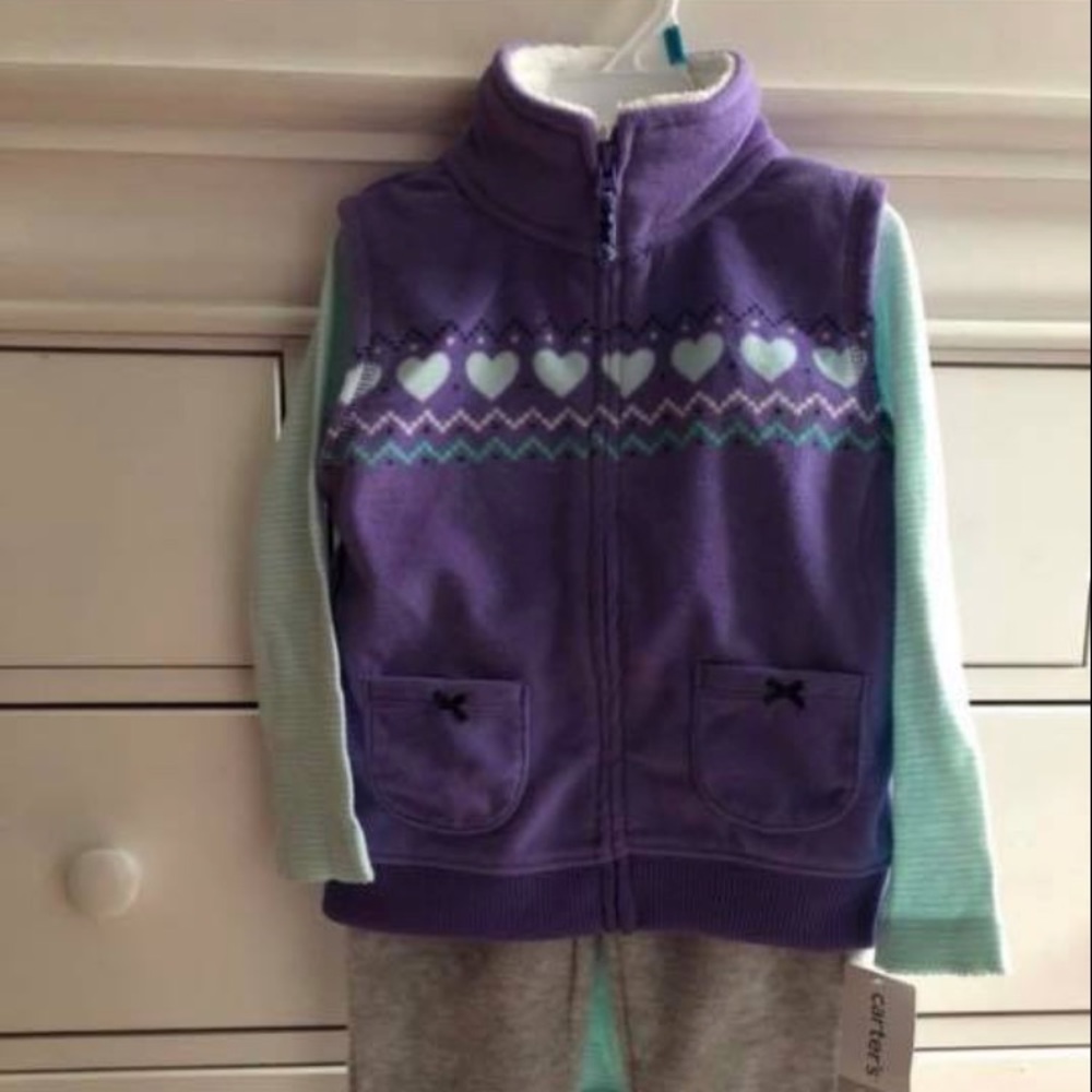 Three piece toddler girls outfit